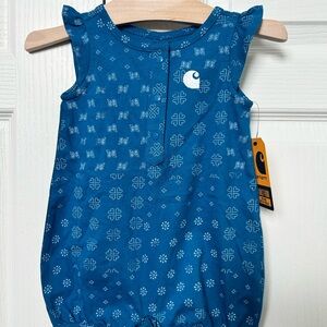 Carhartt Blue Baby Romper